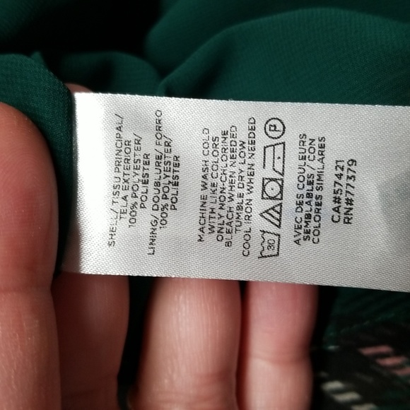 {Ann Taylor} Plaid Sheer Sleeve Shirt Size Small - Picture 15 of 16